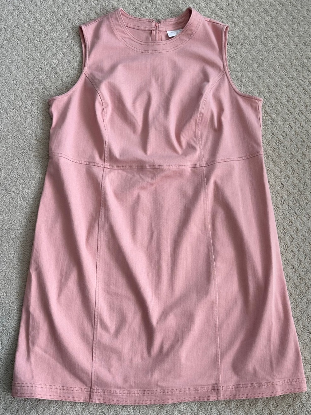 J. Jill Christian Siriano Sleeveless Shift Dress Soft Pink 18W Limited Edition